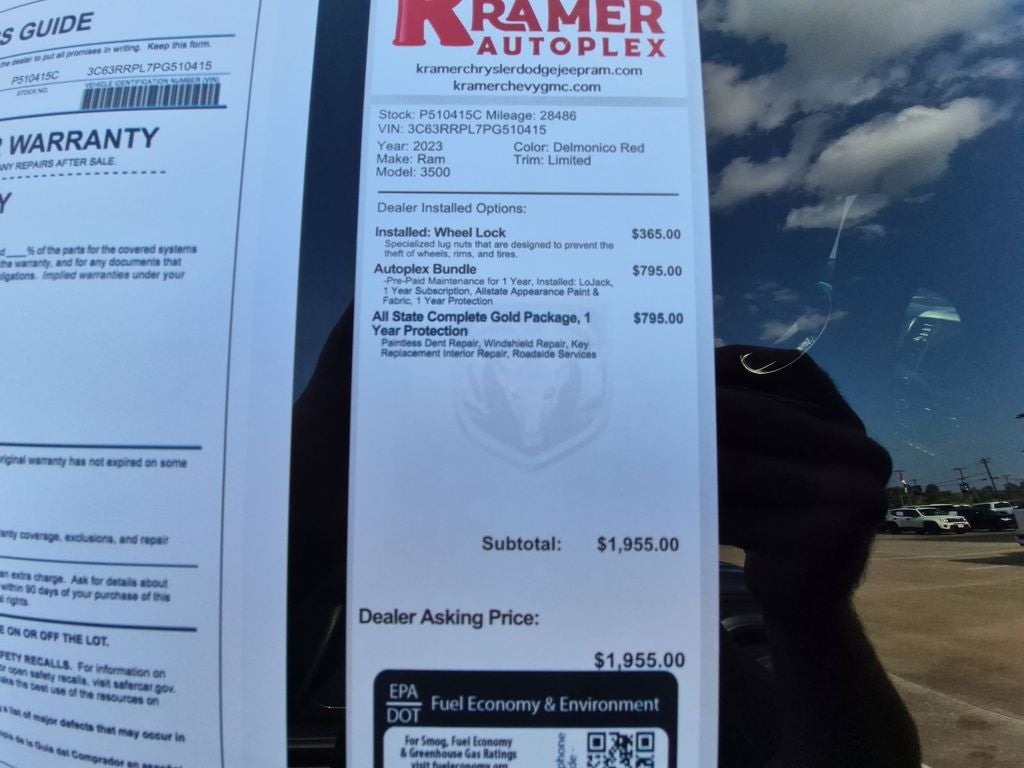 2023 RAM 3500 Limited Mega Cab 4x4 6'4' Box