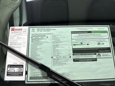 2026 RAM Ram ProMaster RAM PROMASTER 2500 TRADESMAN CARGO VAN HIGH ROOF 136' WB