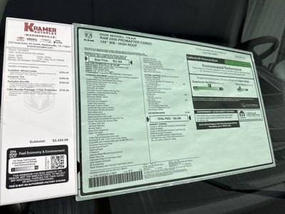 2026 RAM Ram ProMaster SLT