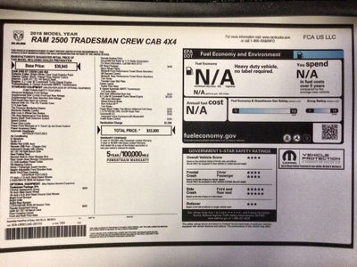 2018 RAM 2500 Tradesman