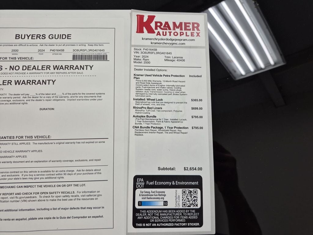 2024 RAM 2500 Laramie Crew Cab 4x4 6'4' Box