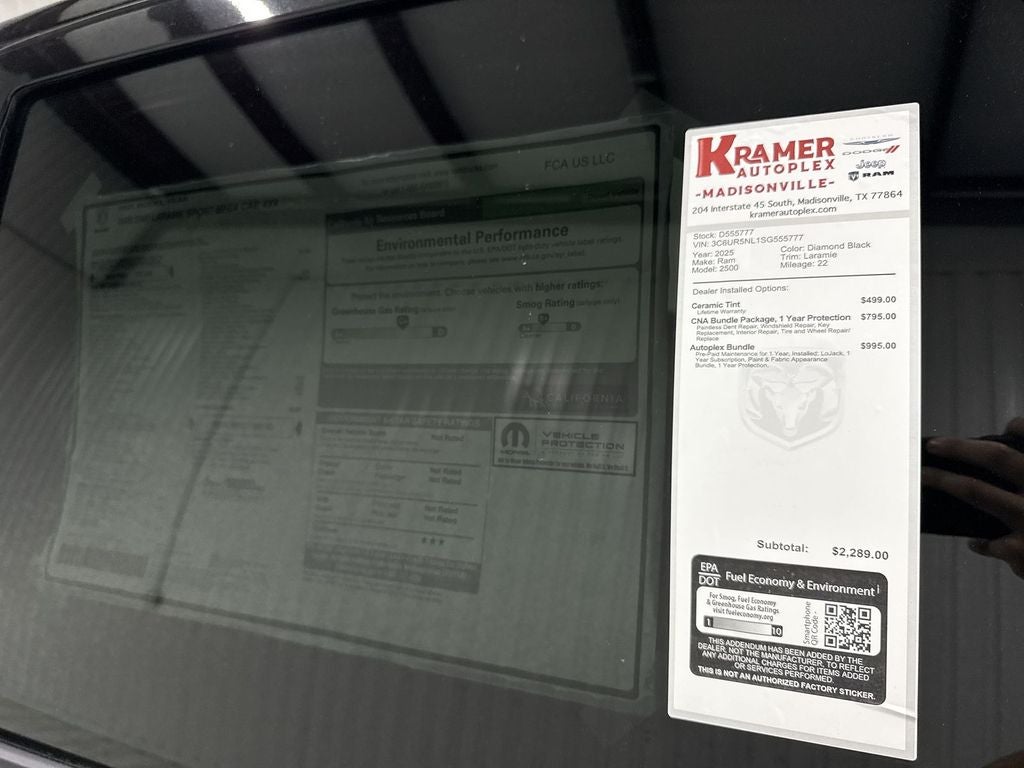 2025 RAM Ram 2500 RAM 2500 LARAMIE MEGA CAB 4X4 6'4' BOX