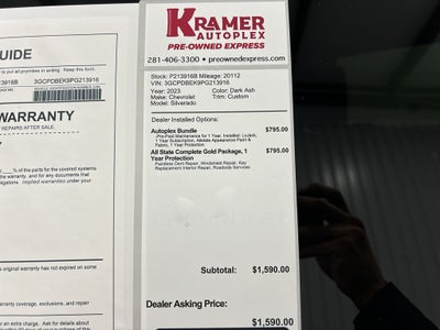 2023 Chevrolet Silverado Custom