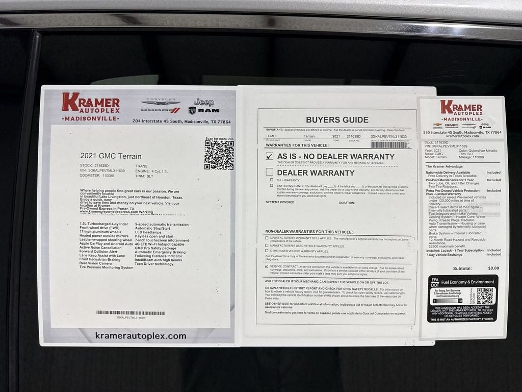 2021 GMC Terrain FWD SLT