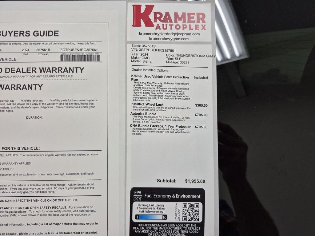 2024 GMC Sierra 1500 4WD Crew Cab Short Box SLE