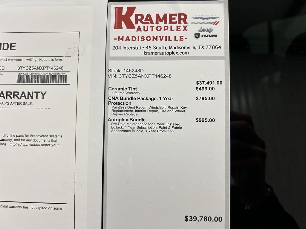 2023 Toyota Tacoma SR V6