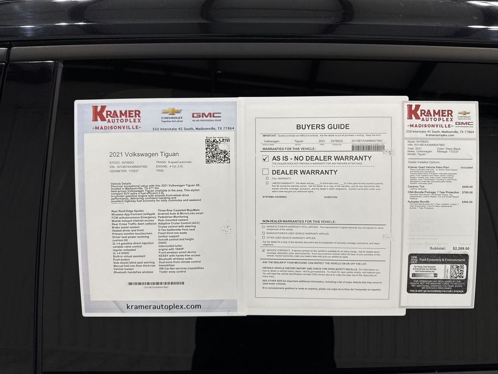 2021 Volkswagen Tiguan SE