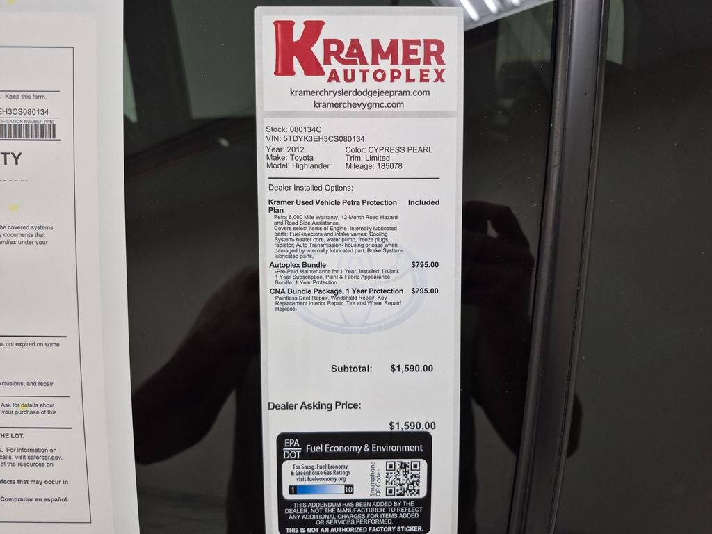 2012 Toyota Highlander Limited