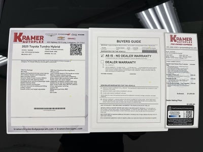 2025 Toyota Tundra Hybrid TRD Pro Hybrid