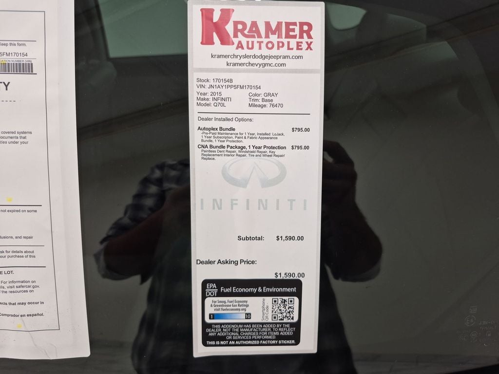 2015 INFINITI Q70L 5.6 (A7)