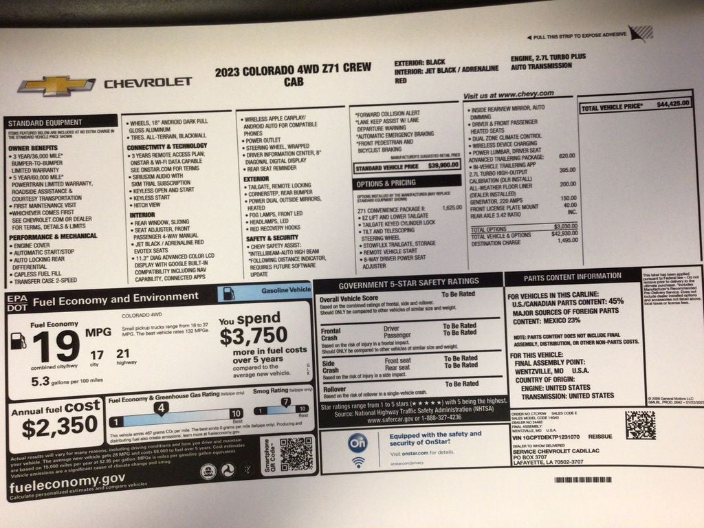 2023 Chevrolet Colorado Z71