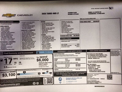2025 Chevrolet Tahoe LT