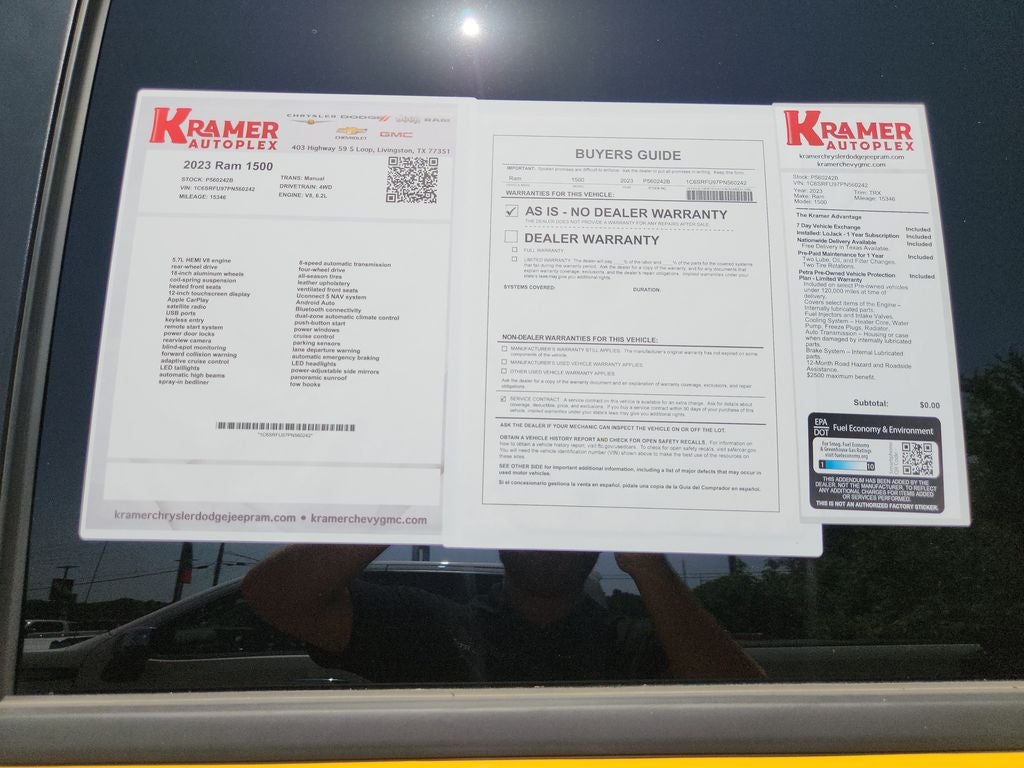 2023 RAM 1500 TRX