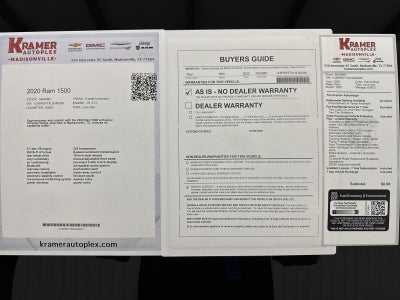 2020 RAM 1500 Lone Star Crew Cab 4x2 5'7" Box
