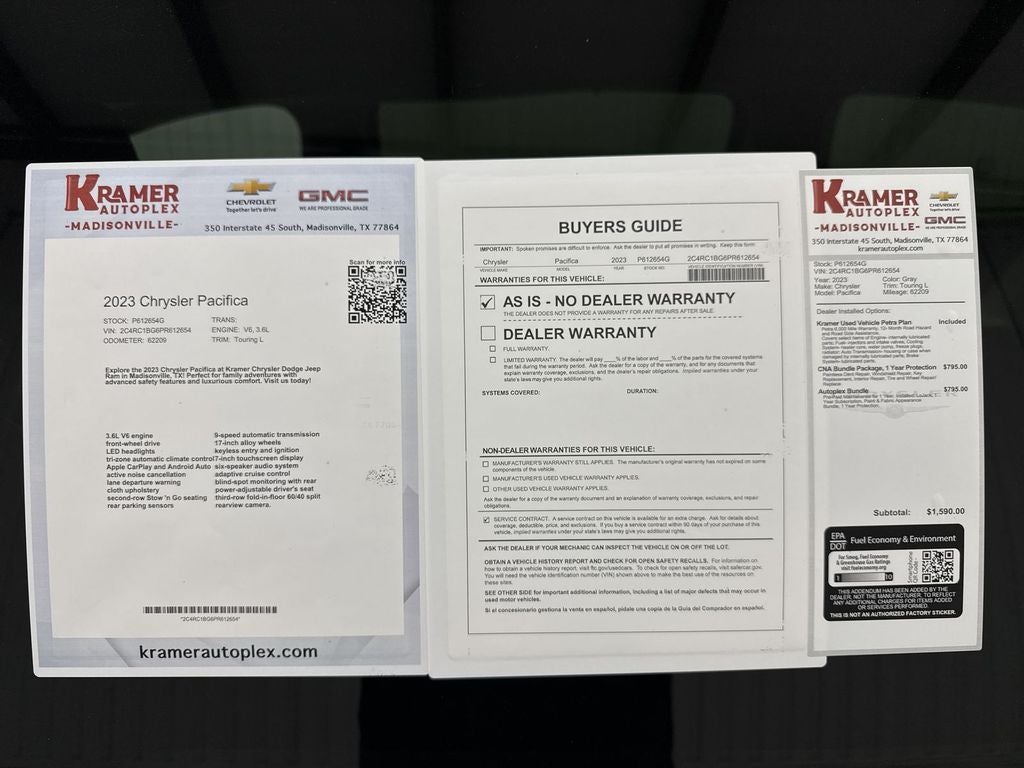 2023 Chrysler Pacifica Touring L