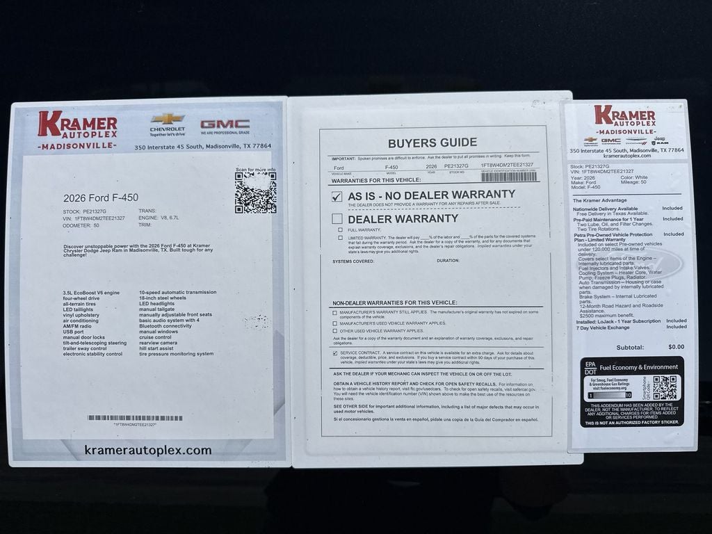 2026 Ford Super Duty F-450 DRW XL