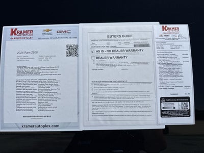 2025 RAM 2500 Lone Star Crew Cab 4x4 6'4" Box