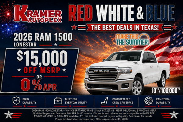 Kramer CDJR Livingston June Incentives