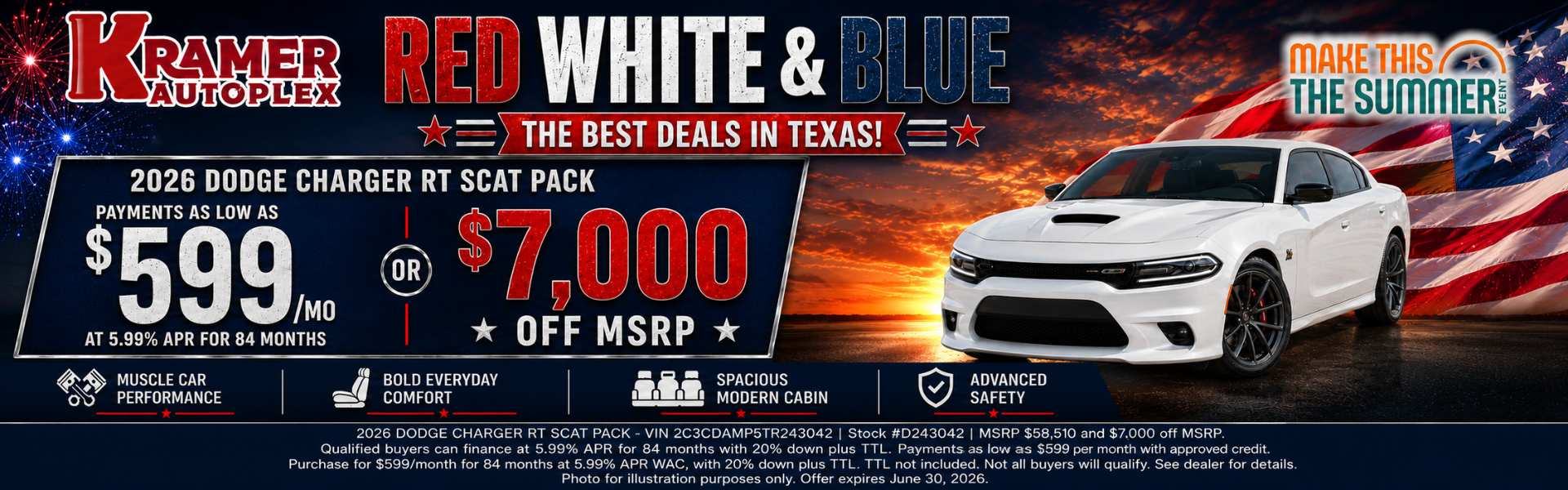 Kramer CDJR Livingston June Incentives