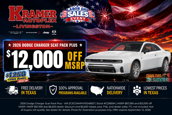 Kramer CDJR Livingston September Incentives