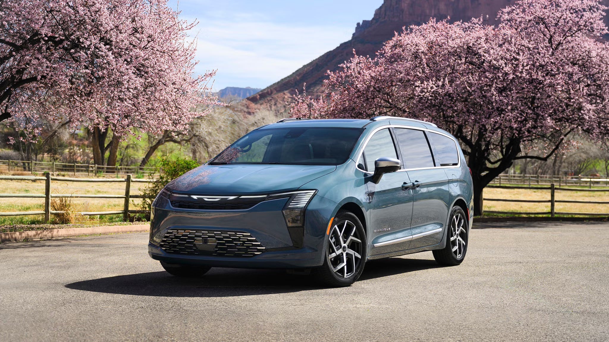 2027 Chrysler Pacifica front three-quarter view