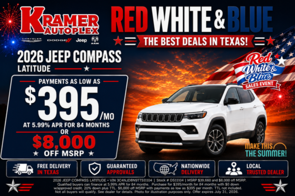 Kramer CDJR Livingston July Incentives