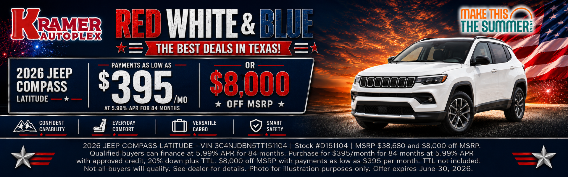 Kramer CDJR Livingston June Incentives
