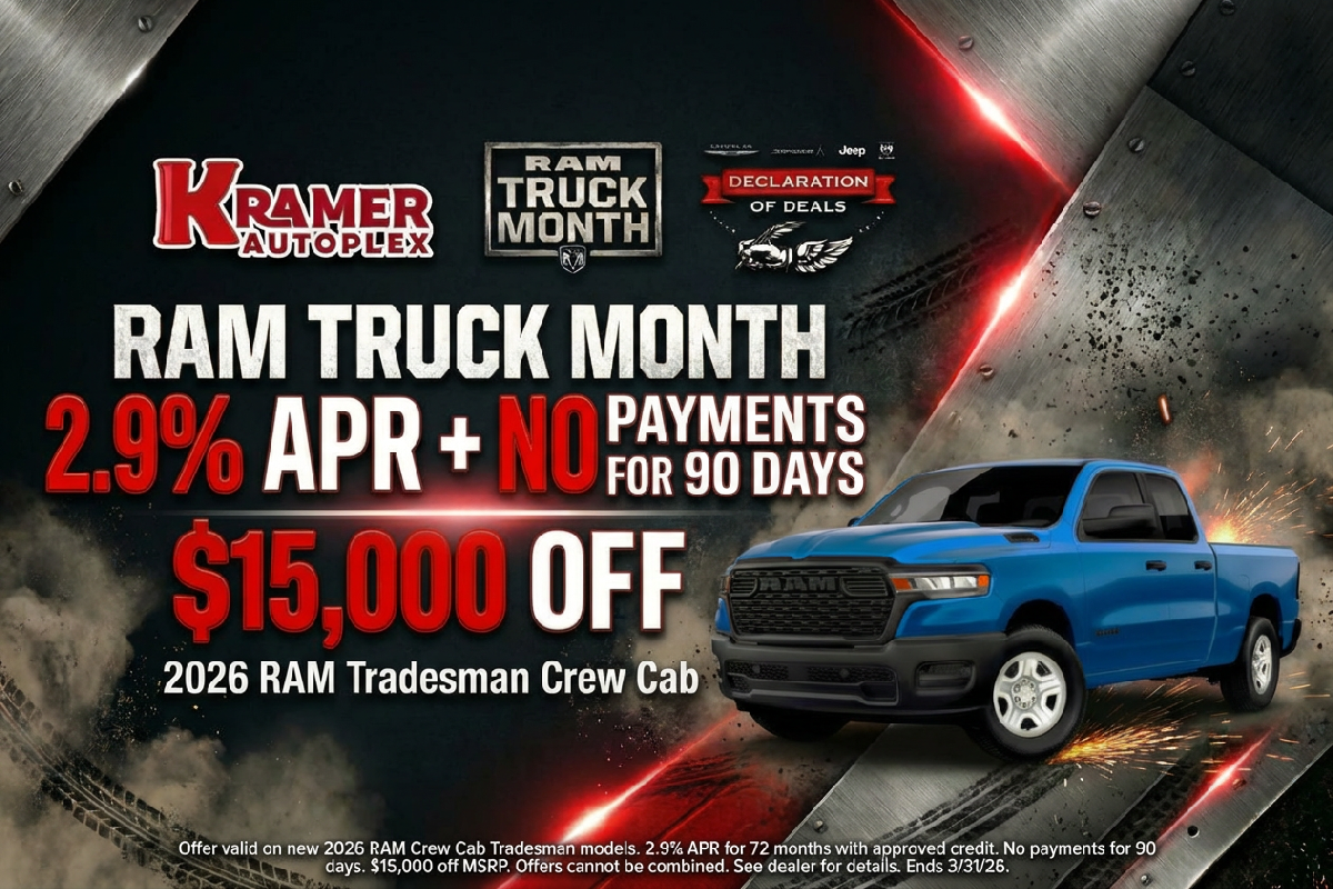 2.9% + $15,000 OFF + No Payments for 90 Days!