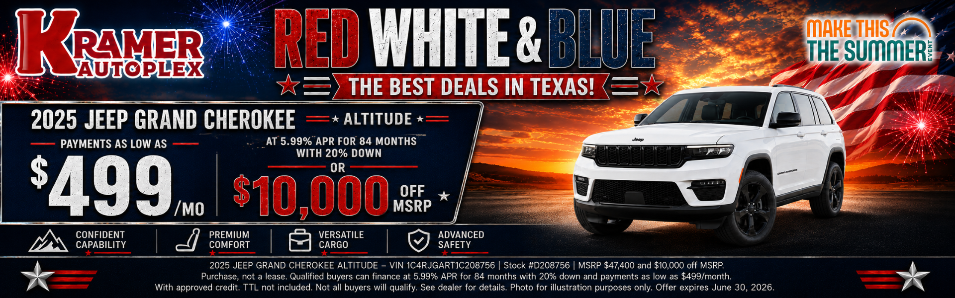Kramer CDJR Livingston June Incentives