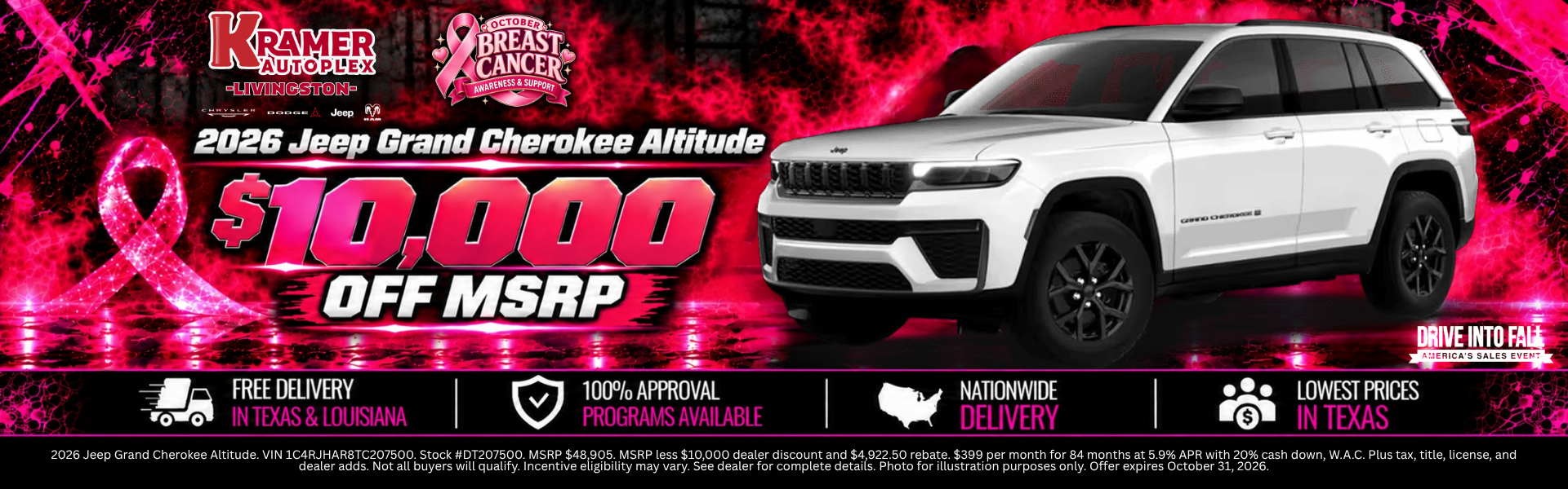 Kramer CDJR Livingston October 2026 Incentives