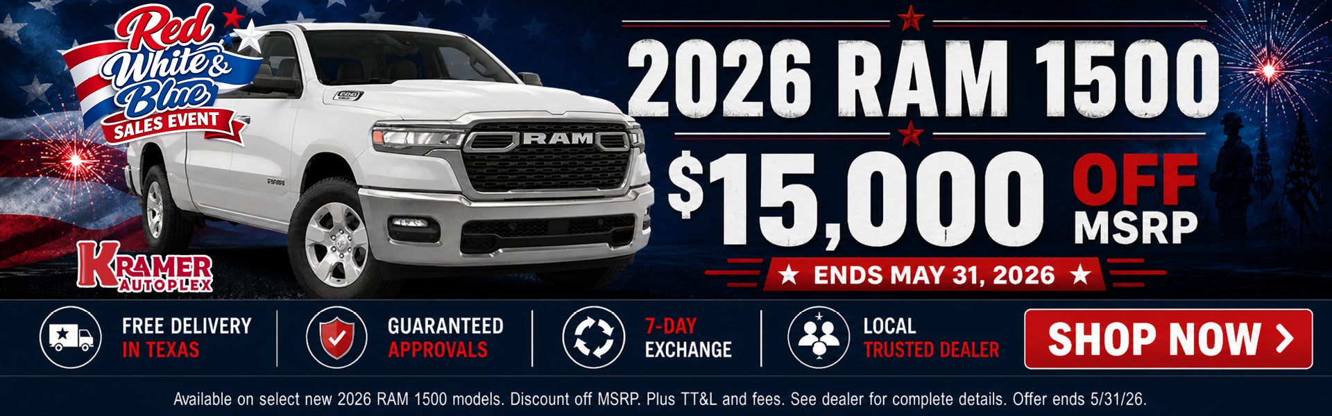 Kramer CDJR Livingston May Incentives