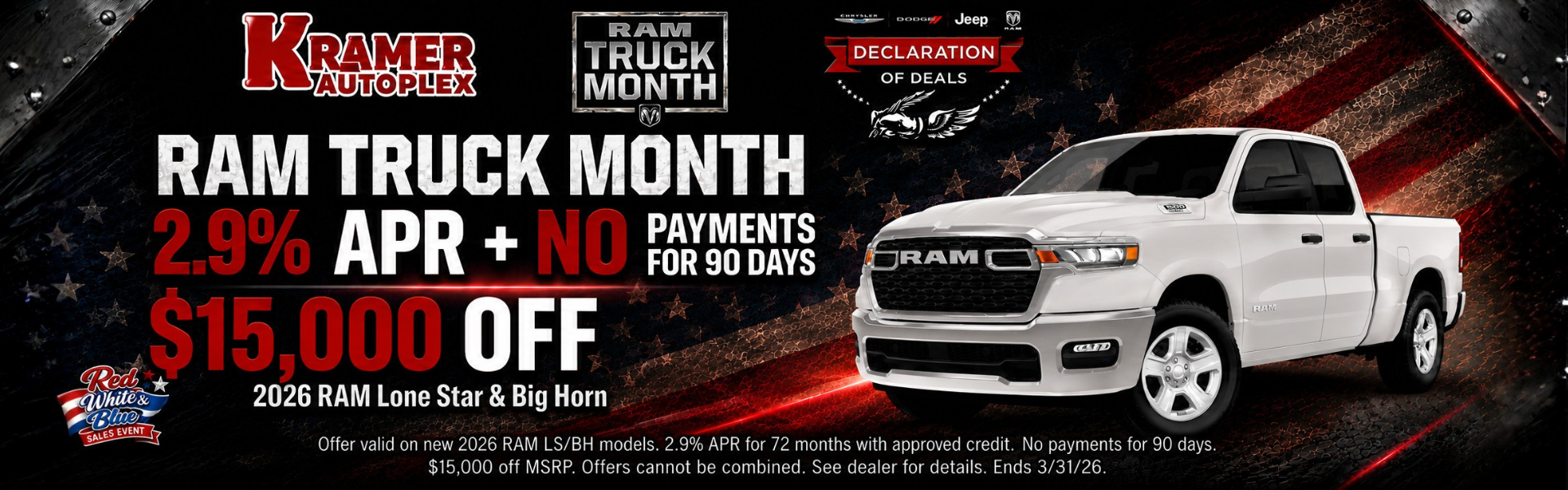 RAM Truck Month at Kramer CDJR Livingston