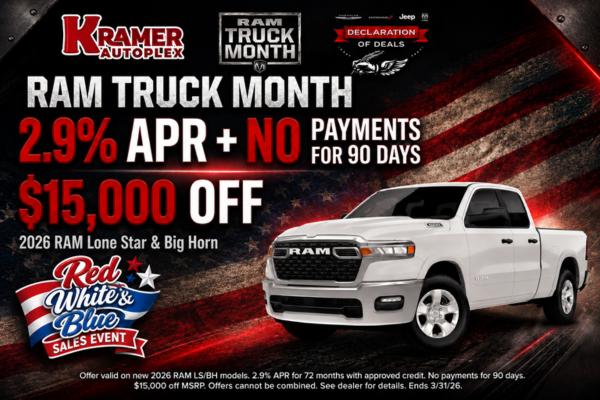 RAM Truck Month at Kramer CDJR Livingston