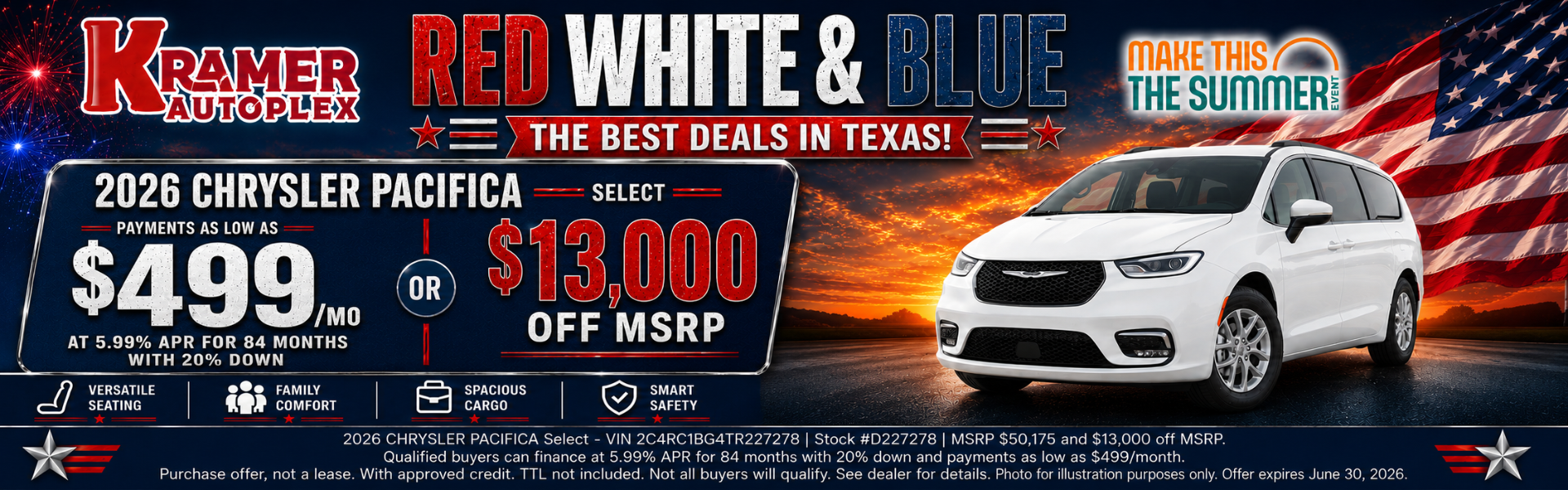 Kramer CDJR Livingston June Incentives