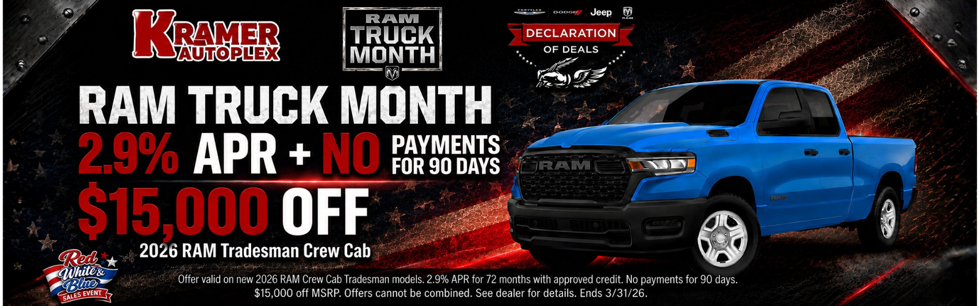 RAM Truck Month at Kramer CDJR Livingston