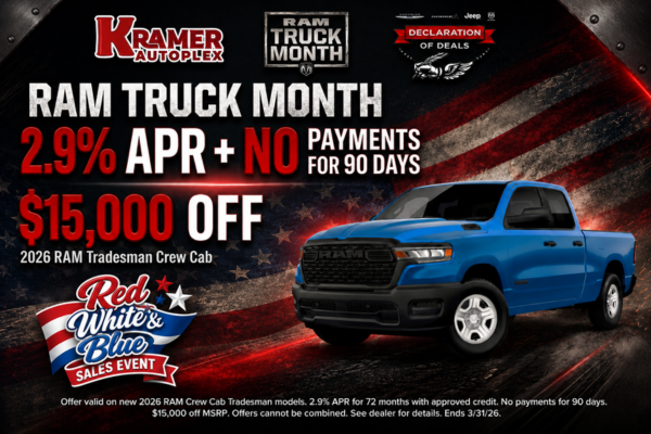 RAM Truck Month at Kramer CDJR Livingston