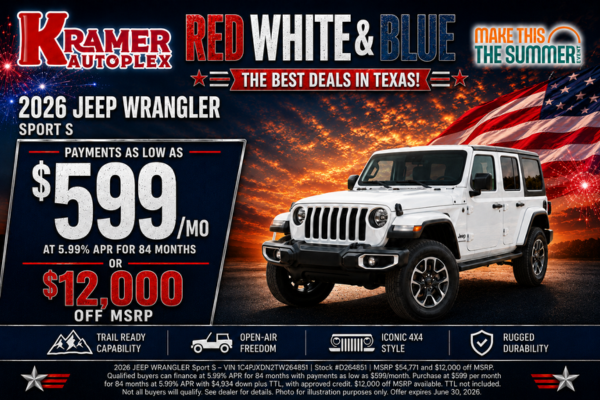 Kramer CDJR Livingston June Incentives